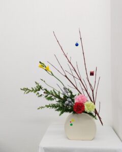 １２月　神戸店の生け花